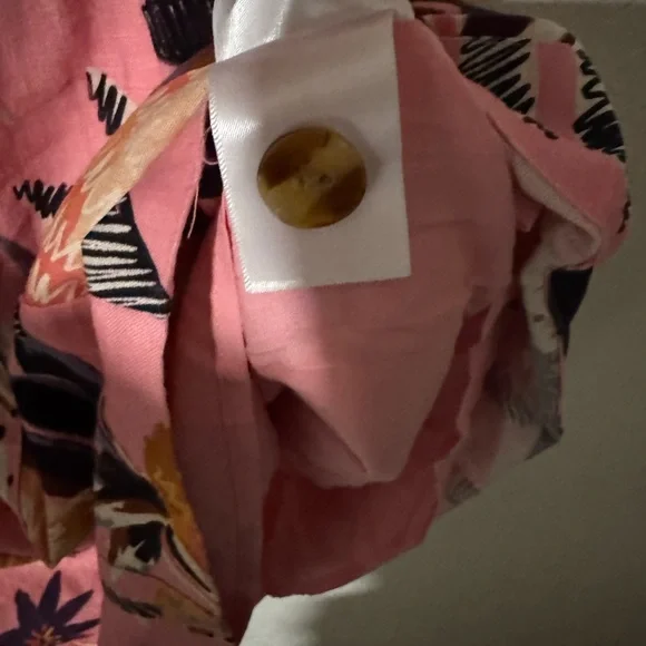 Farm Rio Sleeveless Pink Pineapple Mini Dress Size L - Picture 6 of 8